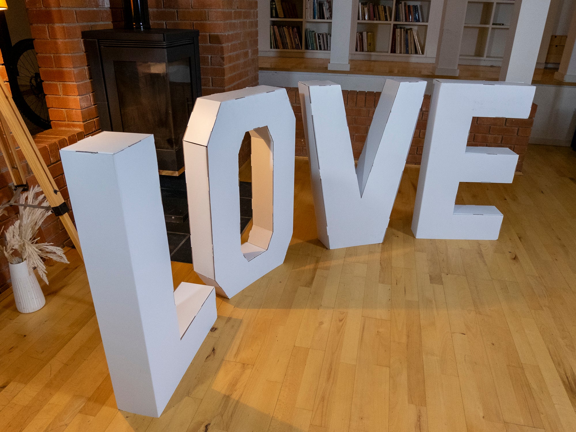 Giant LOVE Letters Cardboard Creations